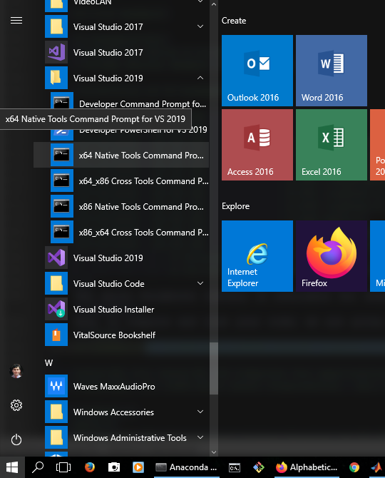 Microsoft Visual Studio's customized command-line interface