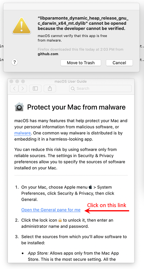 macOS SIP warning message